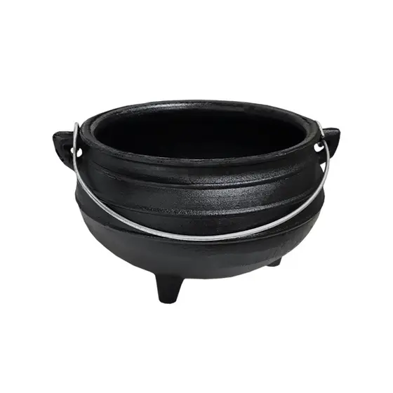 Panela De Ferro Calderão De Bruxa Tripé 1,6 Lts Sem Tampa