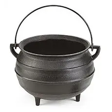 Panela De Ferro Calderão De Bruxa Tripé 1 Lts Sem Tampa