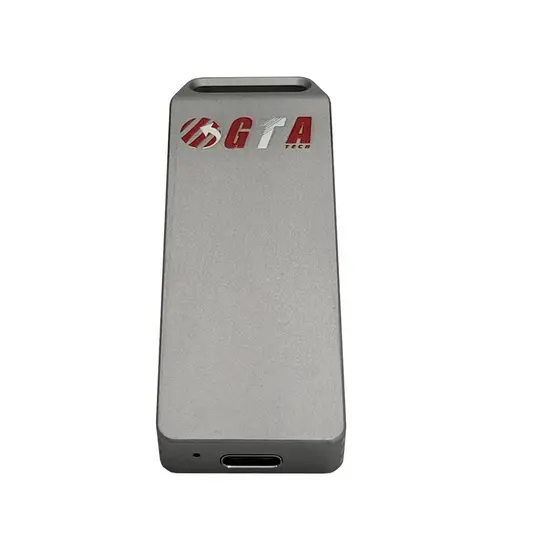 SSD M2 Externo 256GB USB 3.1 1200MB/s Leitura Ultrarapido Case Prata Portatil para PC Notebook