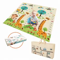 Tapete Tatame Infantil Emborrachado Dobrável Dupla Face 150x200 / 150x180 / 180x200 Espessura 5mm