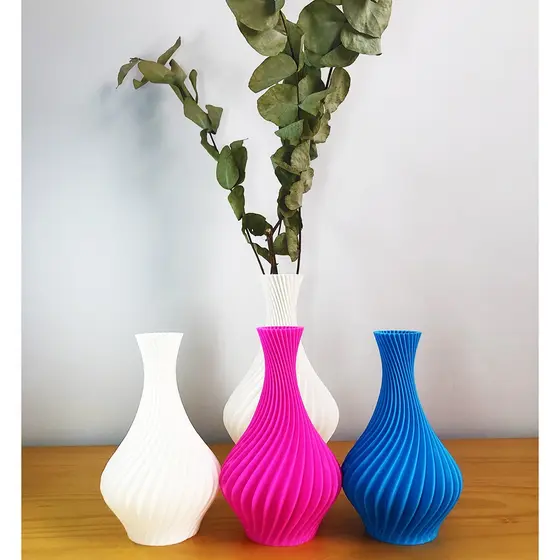 Vaso decorativo em espiral