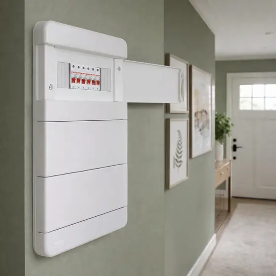 Quadro Distribuição Energia até 36 Disjuntores para Embutir + 2 Barramentos Terra e Neutro
