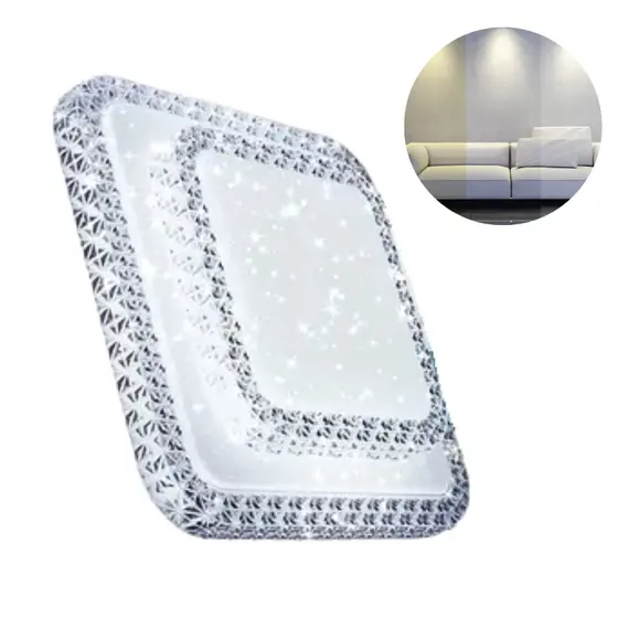Luminária Plafon Céu Estrelado 2 Andar 3 Cores Em 1