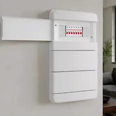 Quadro de Distribuição Embutir 36 Disjuntores com 2 Barramentos Caixa de Luz Elétrica Residencial