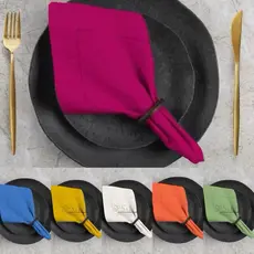 Kit 6,8,10,12 Guardanapo Algodão Ponto Ajour 40x40cm Várias Cores - Guardanapo de Boca Mesa Posta
