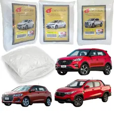 Capa plástica Carro Transparente Automotiva 20 Micras Reis Original P G GG Proteção Poeira e Tinta