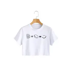 Cropped Camiseta Camisa T-Shirt Pagode Versatil Estampa Pandeiro Tendencia