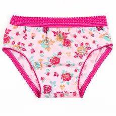 Kit c/ 10 - Calcinha infantil de algodão com cós, estampada