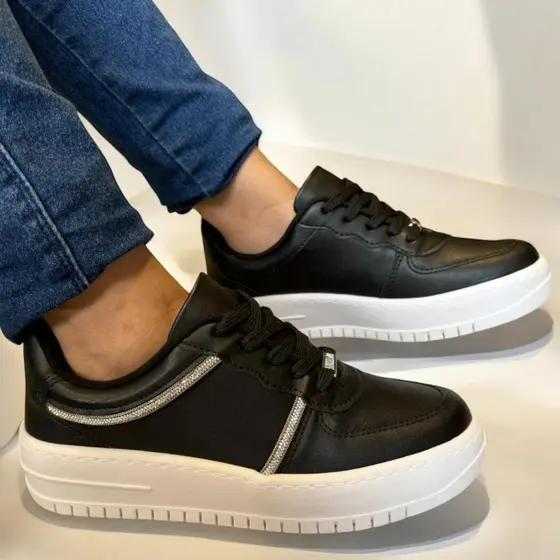 Tenis Feminino Casual Brilho Vizzano Lançamento Original