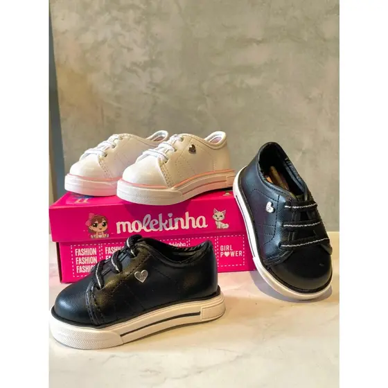 Tenis Infantil Bebe Elástico Volta as Aulas Molekinha Original