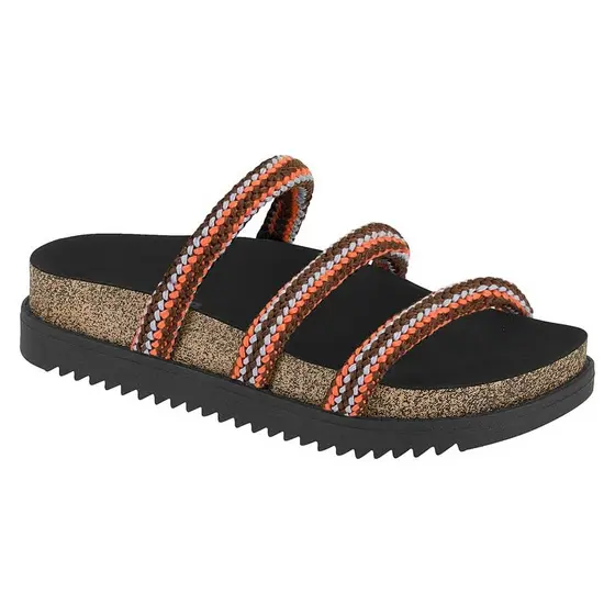 Sandalia Feminina Papete Plataforma Moleca Original