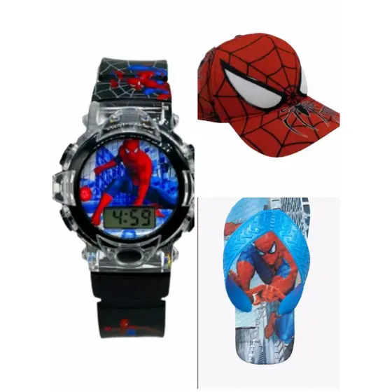 Relogio digital e musical mais bone e bone do homem aranha , lancamento novidade para seu menino , filho