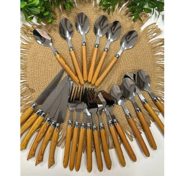 Talher cabo linha Bamboo talheres Lehavi
