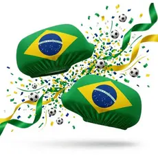 Kit Capa Retrovisor Bandeira Do Brasil Par Universal Carro