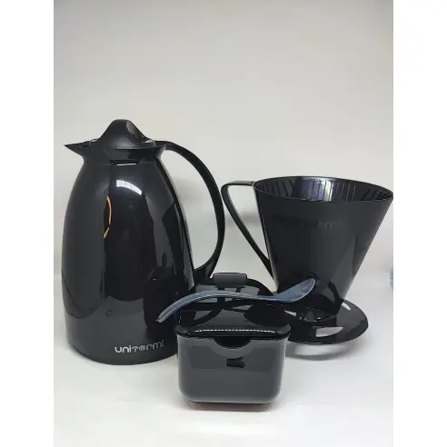 Garrafa Térmica Café Kit Pratico Açucareiro + Suporte Filtro
