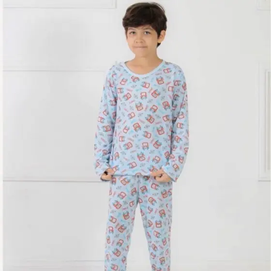 Pijama Frio Infantil Masculino Manga Longa Estampado
