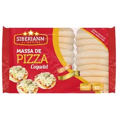 Massa De Pizza Coquetel 300g Leve Crocante Pacote com  30 Unidade