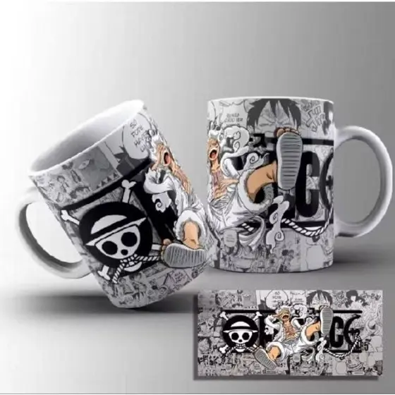 Caneca One Piece Luffy Gear 5 Anime Manga 325ml Personalizada