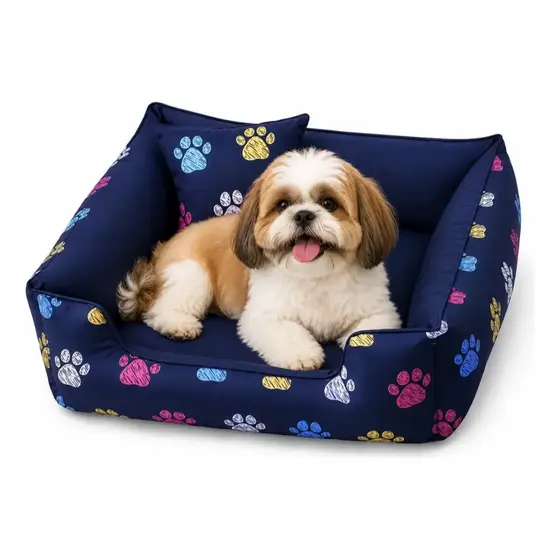 cama cachorra e gato 60x60 para pet  até 10kg lavavel com ziper super macia