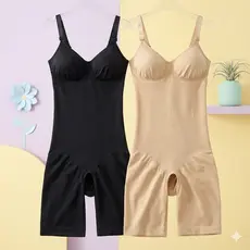 Body Macaquinho Cinta Modeladora Sem Costura Com Abertura Levantamento De Quadril Com Bojo