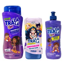 KIT TRA LA LA SHAMPOO 480ML CONDICIONADOR 250ML CREME DE PENTEAR 300ML