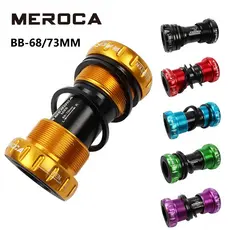Mtb Bicicleta Pedaleiro De Alumínio À Prova D 'Água Bsa 68 / 73mm Parafuso / Tipo Rosca Crankset Rolamentos De Bicicleta De Montanha Peças Do Eixo