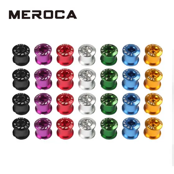 Litepro 5Pcs Parafusos Dobráveis De Corrente De Bicicleta Mtb Road Bike Crankset Cor De Roda