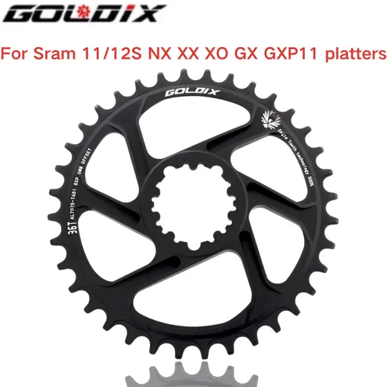 Anel De Corrente Para mountain bike GOLDIX GXP 30T/32T/34T/36T/38T Proporção Dentária Rica , Combinação Com Precisão Sra