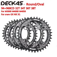Deckas 94 + 96 Bcd Bicicleta 32 T 34 T 36 T 38 T Mtb Bicicleta Coroa De Coroa Para M4000 M4050 Gx Nx X1 Manequim