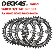 Deckas Rodada 96BCD Chainring MTB Bicicleta 96bcds 32 34T 36T 38T Coroa Placa Peças Para M7000 M8000 M4100 M5100