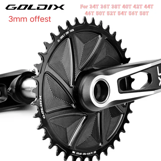 Coroa De Bicicleta GOLDIX De 3 Parafusos Para Pedaleira SRAM Apresenta Tecnologia Avançada De Dente Largo E Estreito Evi