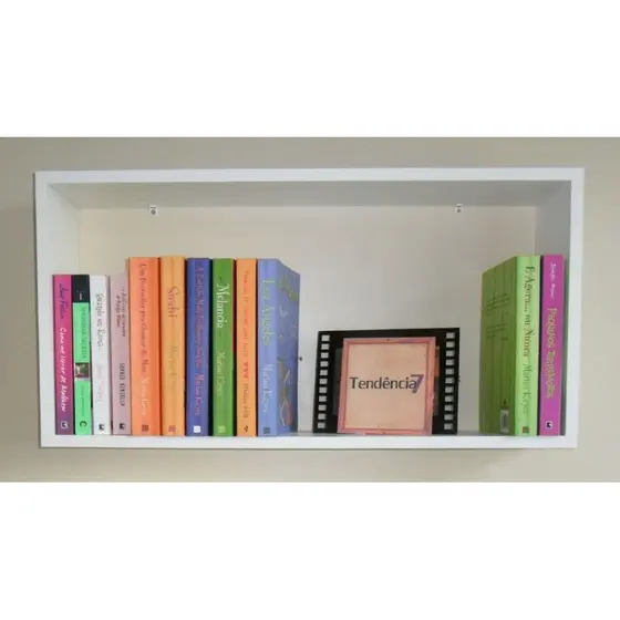Nicho Grande Profundo 50 x 30 x 20 Livro Coleções Sala Quarto Banheiro Branco Envio Montado