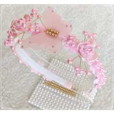 Tiara Infantil Jardim Encantada Luxo/Arco infantil/tiara para meninas