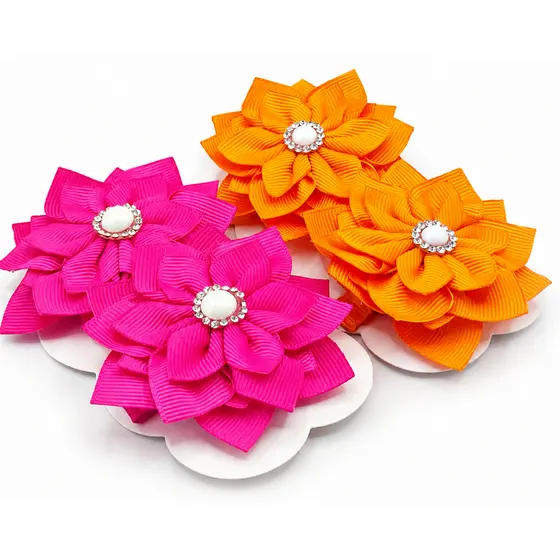 Flor Moana Baby Laço Presilha Moana Baby Flor Moana