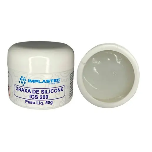Graxa de Silicone Implastec Pote 50g - Graxa Silicone Dielétrica