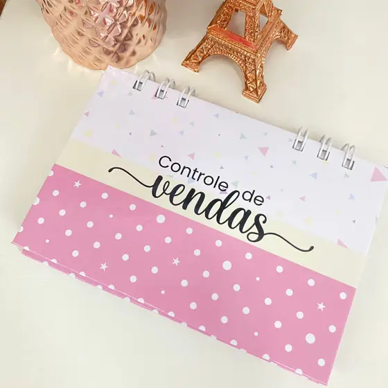 Mini Agenda para Controle de Vendas 2026/2027- 100 folhas