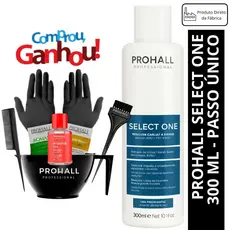 Prohall Select One Tratamento 300ml + Kit Aplicação, Pente e Luvas + Óleo e Sache (base Orgânico)