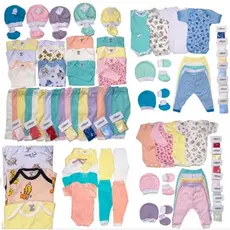 Kit bebê 21 peças saída maternidade e enxoval algodão