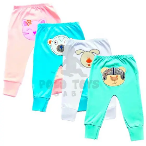 Mijão vira pé bordados bumbum 100% Algodão enxoval Bebê.