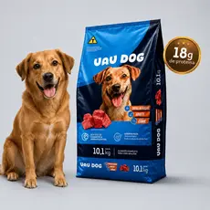 Ração Cachorro Adulto 10,1kg Sabor Carne 18g Proteína Alta Aceitação