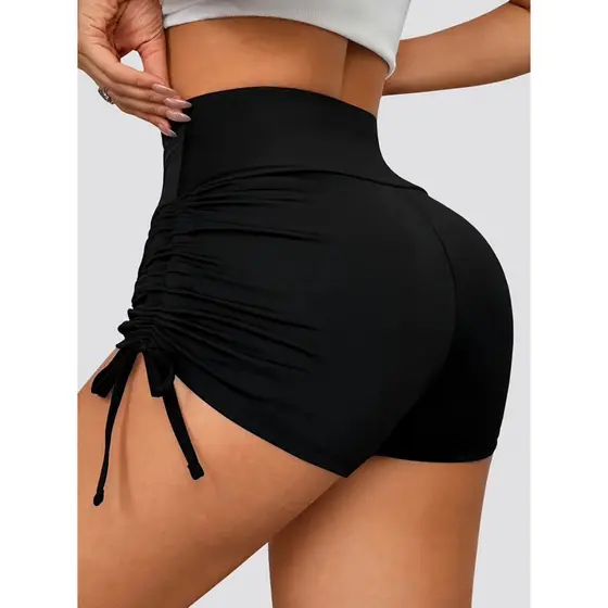 Short corda lateral suplex academia feminina qualidade premium zero transparência