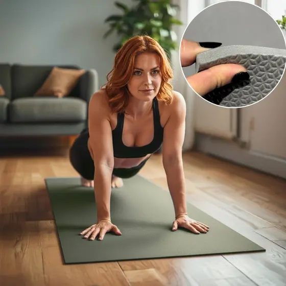 Colchonete EVA 100 x 50 cm 10mm Exercício Yoga Atividade Física Escola Ginástica Aeróbica Abdominal