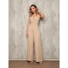 Macacão Feminino Longo Com bolso decote em V super elegante