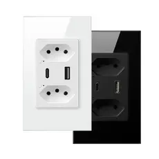 Tomada Wi-Fi Inteligente Dupla - Controle Remoto Alexa SmartLife USB-C 10A