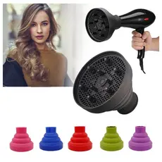 Difusor De Ar para Secador Em Silicone Adaptador Definidor de Cachos Retrátil Universal