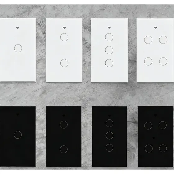 Interruptor Inteligente 1 2 3 4 Botao WiFi Touch Tuya Alexa Google Smart Life