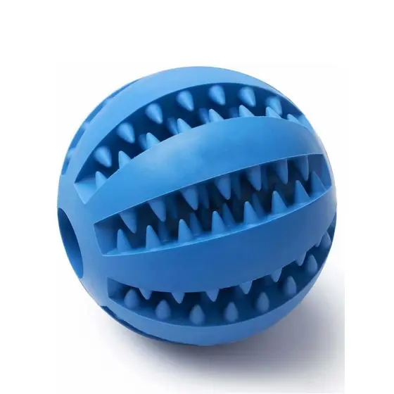 Bola Multifuncional Escova Cachorro Mordedor Porta Petisco Pet Ball Bolinha M: 6 cm x 6,5 cm