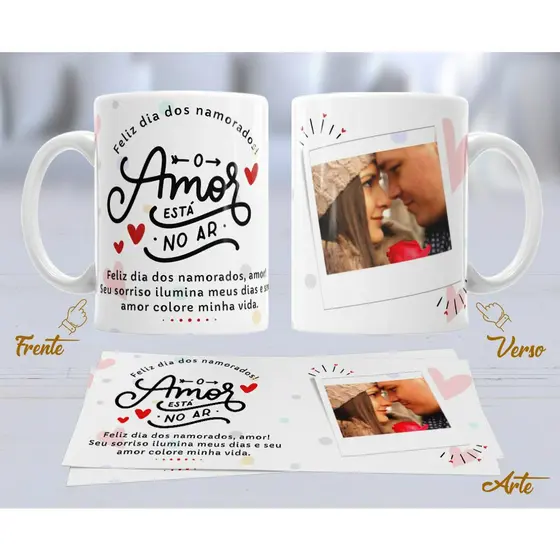 Caneca de Porcelana Dia dos Namorados