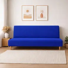 Capa Protetora Para Sofá-Cama Sem Braço Lisa 1,80 A 2m Malha Gel Ajustável