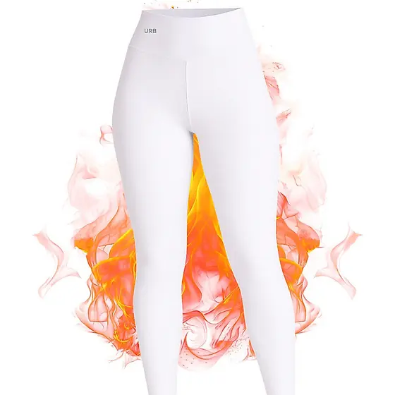 Calça Legging Branca Enfermagem Zero Transparencia Forrada